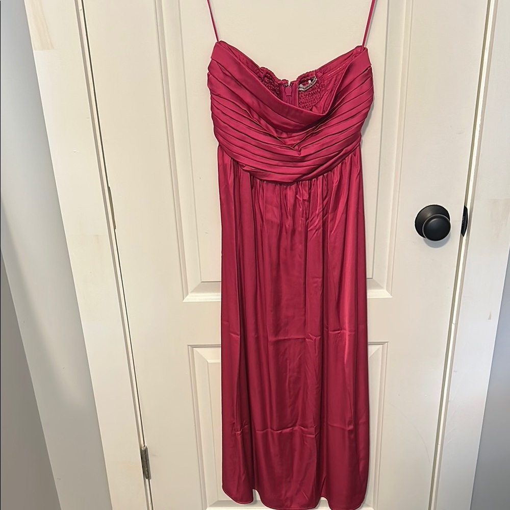 Abercrombie & Fitch Pink Ruched Sundress